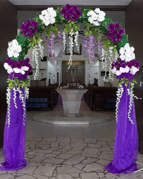 Lavender Serenity Arch Entrance Gate (EG 34)