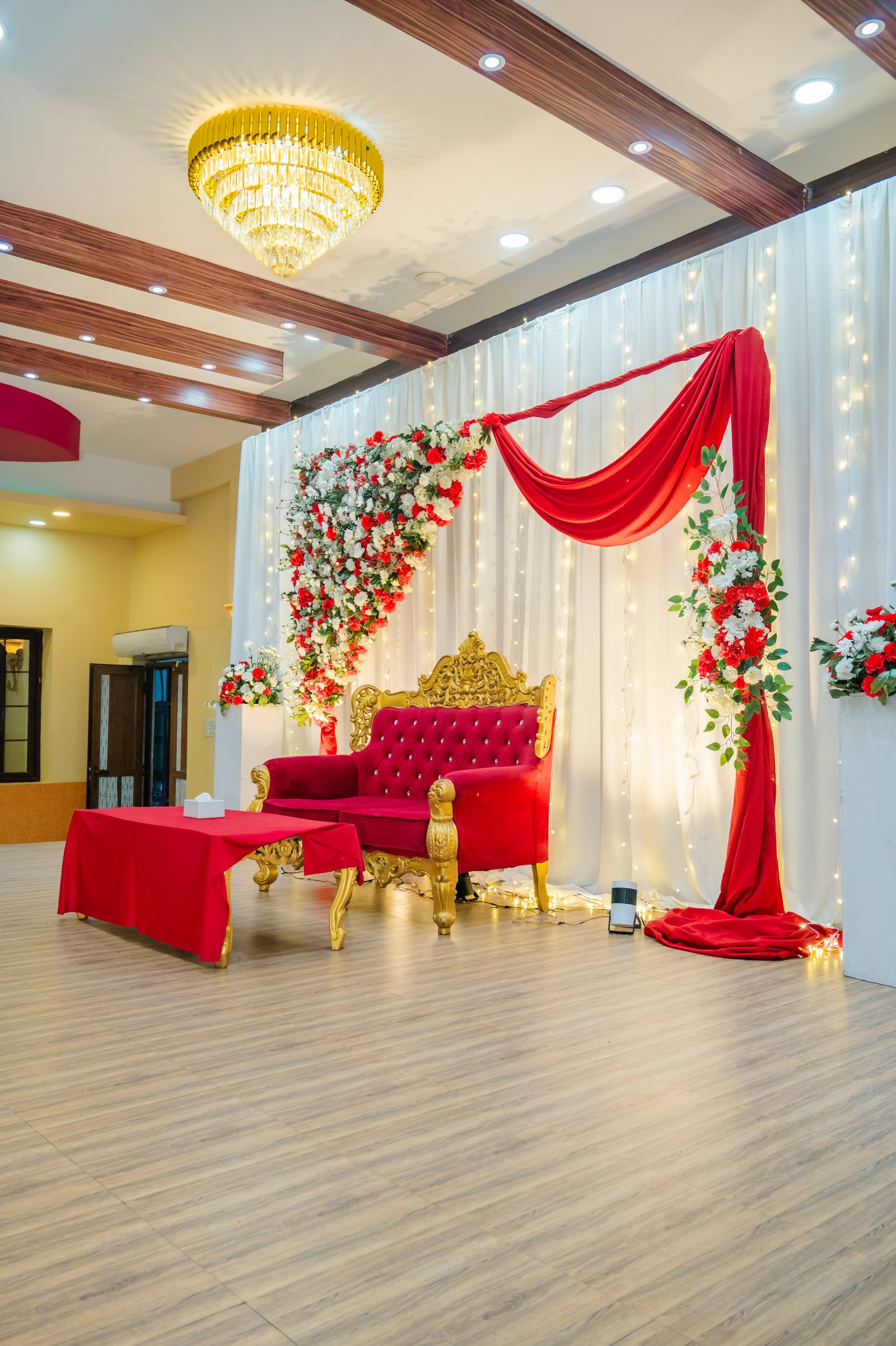 Elegant Red Romance Stage