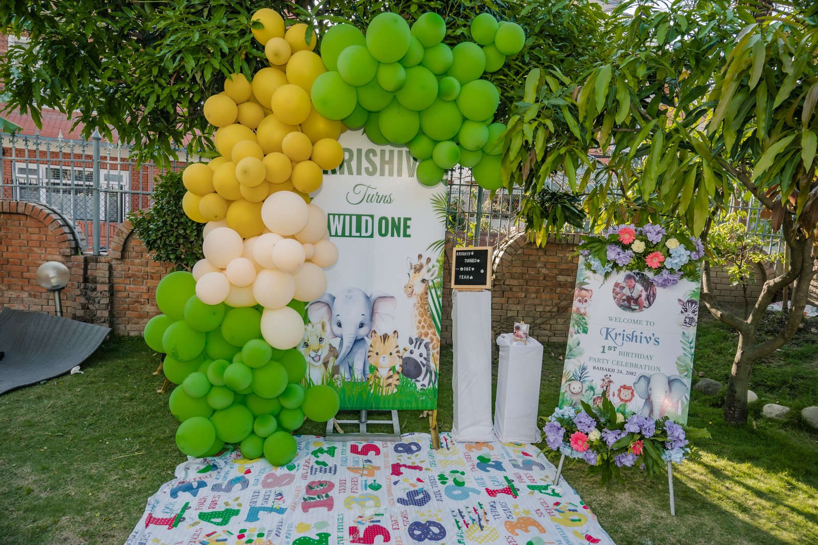 Wild One Jungle Theme Birthday Setup(BD )