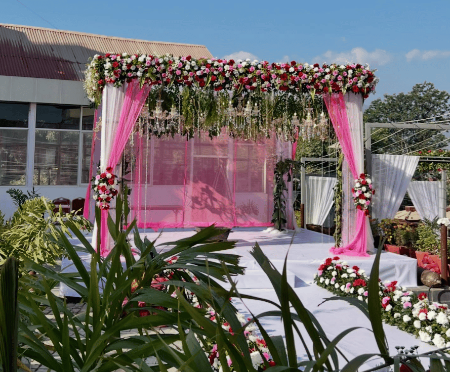 Blush Crystal Mandap