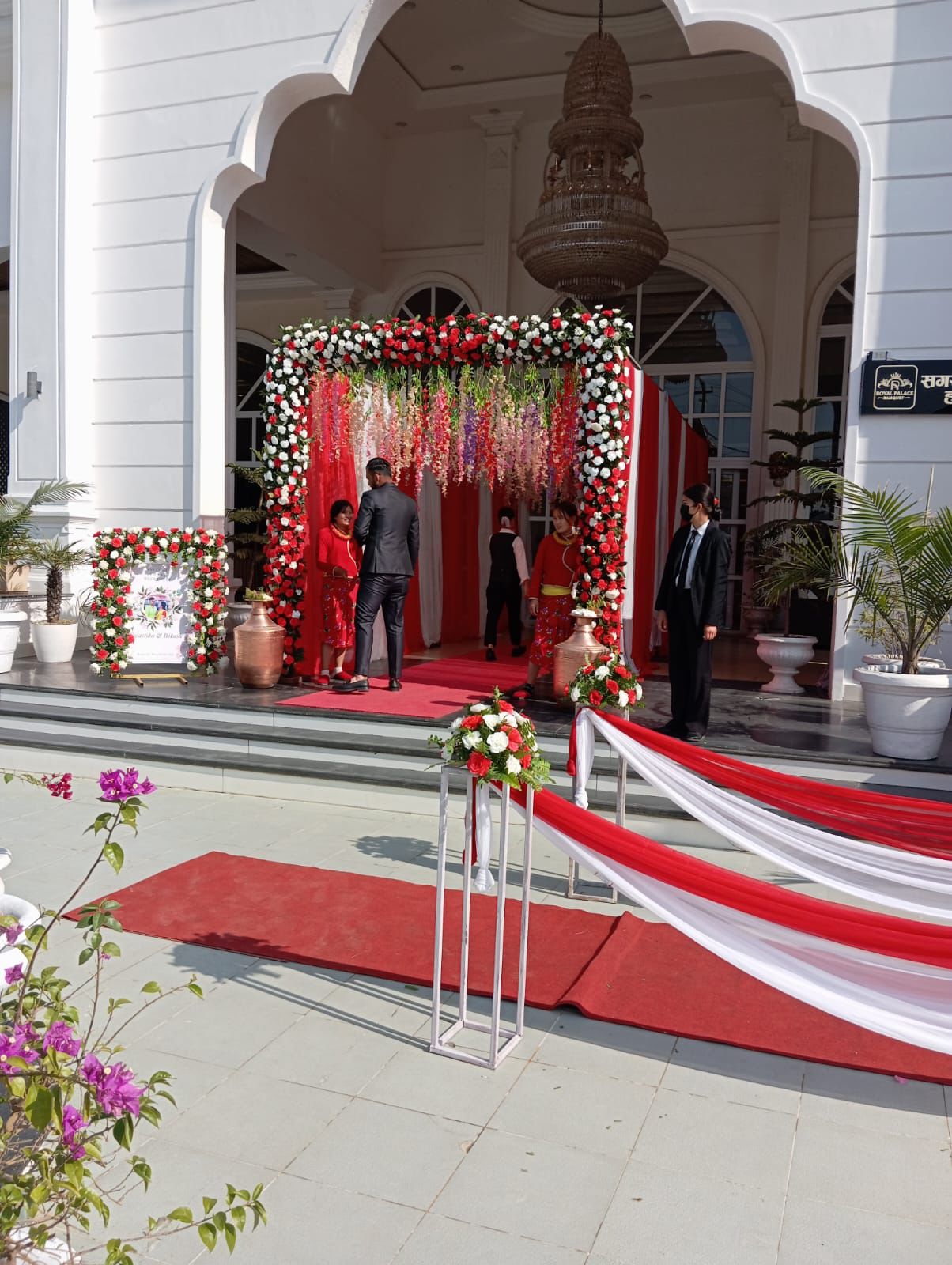 Blooming Elegance Floral Stage