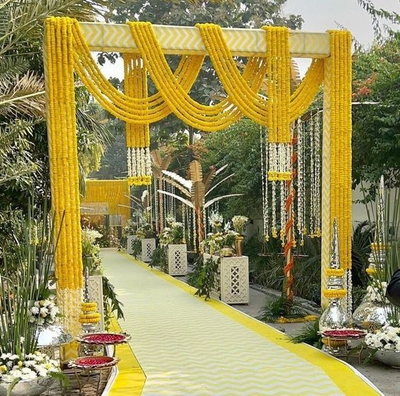 Floral Haldi Mehendi Entrance Gate(HME 1)