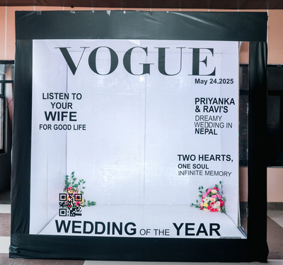 Vogue-Inspired Wedding Photo Booth(PB 141)