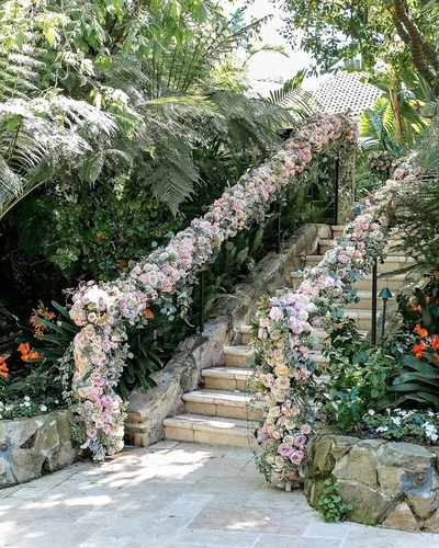 Floral Stairway Outdoor Passage (OP 25)