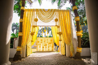 Golden Blossom  Haldi Mehendi Gateway(HME 3)