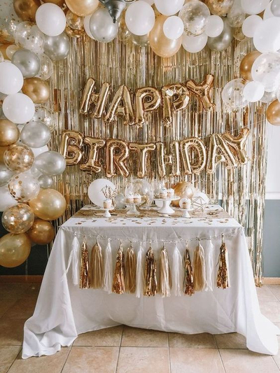 Elegant Shimmer Celebration Birthday Decoration(BD 67)