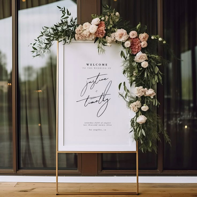 Elegant Floral Welcome Board(FW 47)
