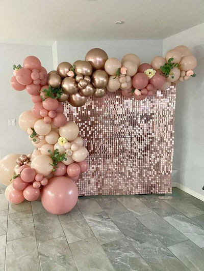 Pink Elegance Ballon Arch Birthday Decoration (BD 75)