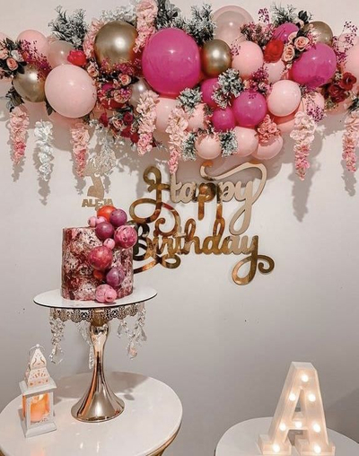 Blush Blossom Birthday Decoration (BD 58)