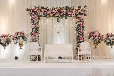 Elegant Floral Wedding Stage SD 276