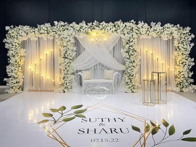 The Golden Glow White Floral Stage (SD 210)