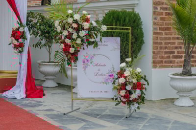 Elegant Floral Welcome Board(FW58)