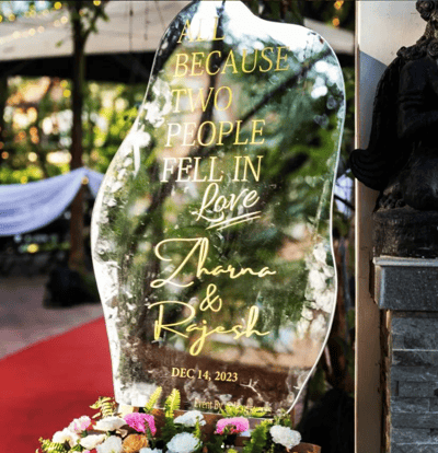 Mirror welcome board (Mw 12)