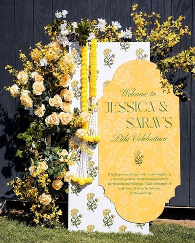 Sun-Kissed Haldi Welcome Board(FW59)