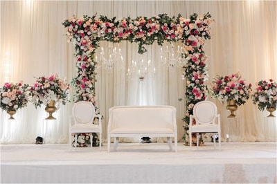 Elegant Floral Wedding Stage SD 276