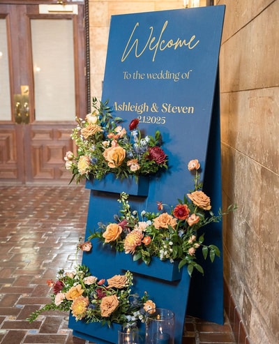 Royal Blue Tiered Welcome Board(RW62)