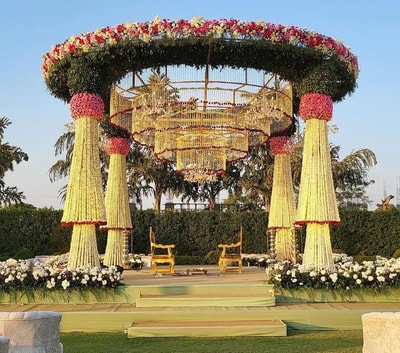Royal Floral Canopy Mandap M 125