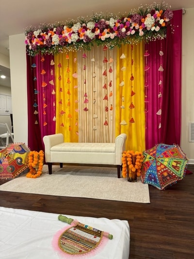Vibrant Mehendi Backdrop HMSD 26