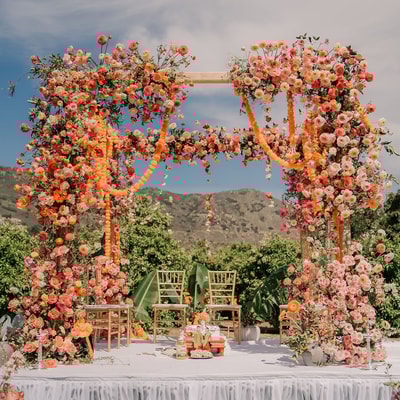 Peach Blossom Promise Mandap(M 111)