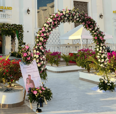 Blossom Harmony Floral Arc Gate(EG 77)