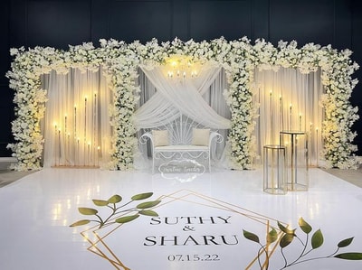 The Golden Glow White Floral Stage (SD 210)