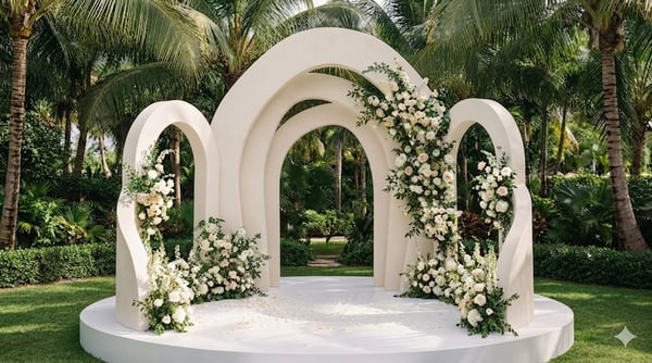Crescendo Arched Stage Backdrop SD 357
