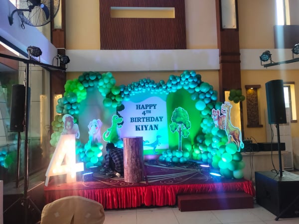 Jungle Theme Birthday Stage Decoration (BD 26)