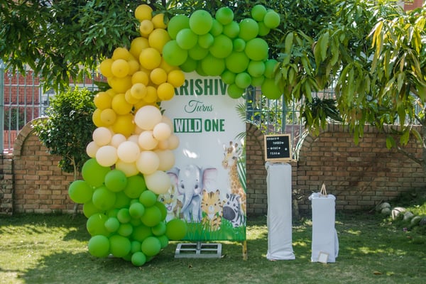 Wild One Jungle Theme Birthday Setup(BD )