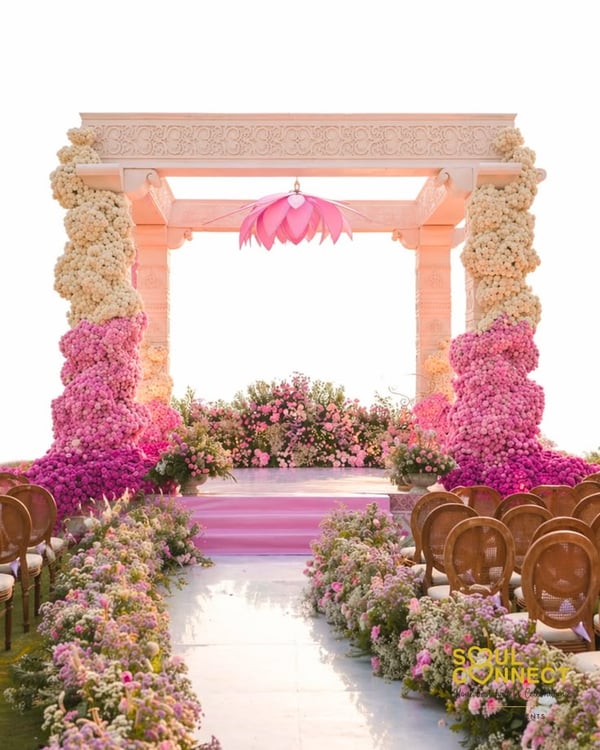 Pink Lotus Blossom Mandap M 146