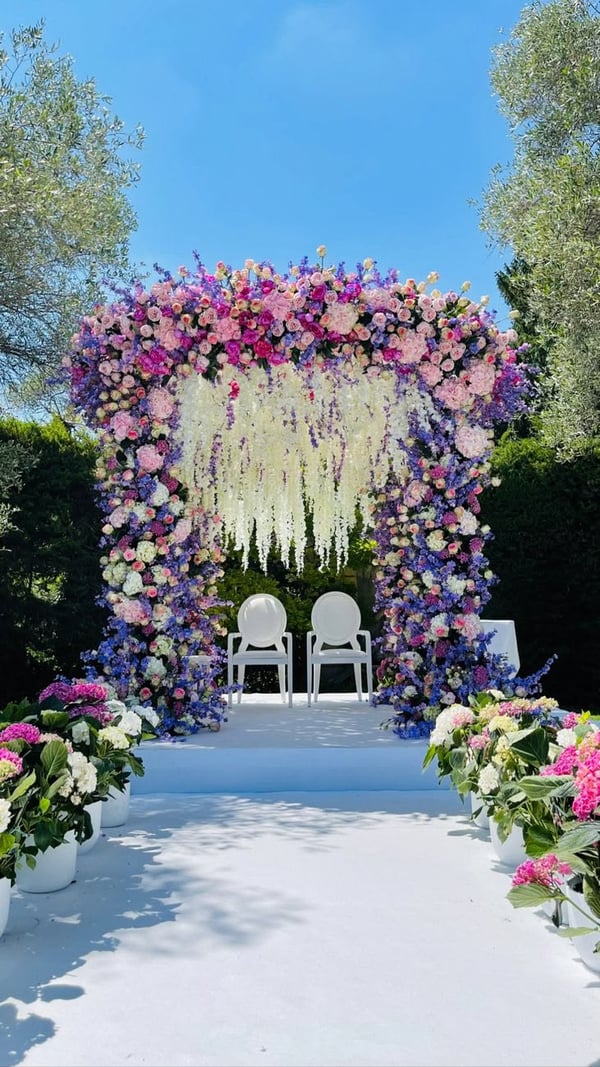 Celestial Magenta & Lavender Garden Mandap M 148