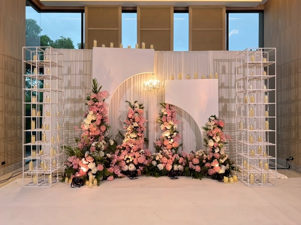 Modern Geometric & Pink Floral Photobooth PB 179