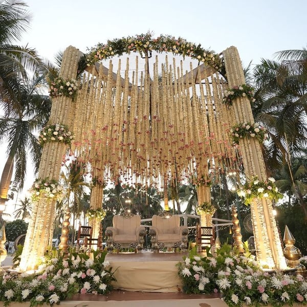 Tropical Palm Cascading Floral Mandap M 151