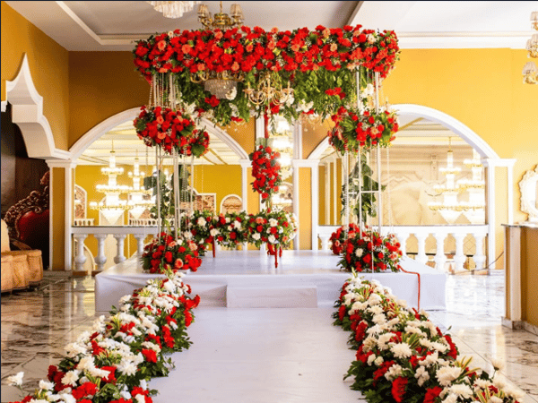 Red Floral Mandap (M 121)
